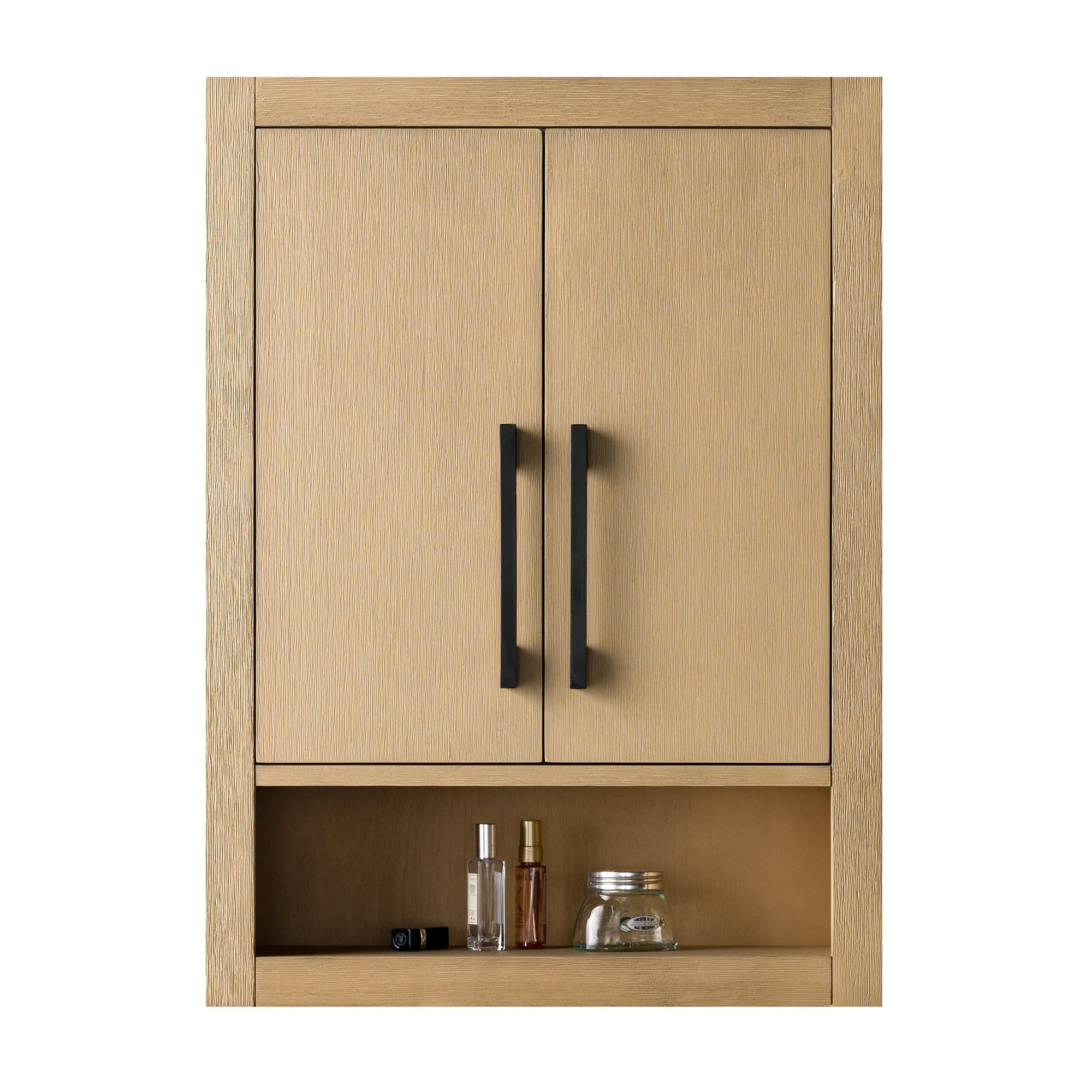 Vanity Art 24 in. W x 8 in. D x 33 in. H Bathroom Storage Wall Cabinet in Natural Oak (Golden Brushed) - Image 8