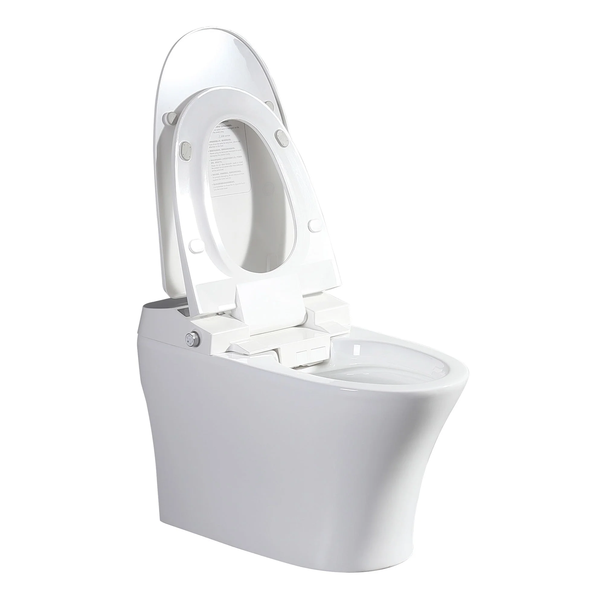 Vanity Art Elongated Smart Toilet Bidet, 1-Piece, 1.28 GPF, White, Auto Flush, Heated Seat, Air Drying, Remote Control, LED Display - Image 7