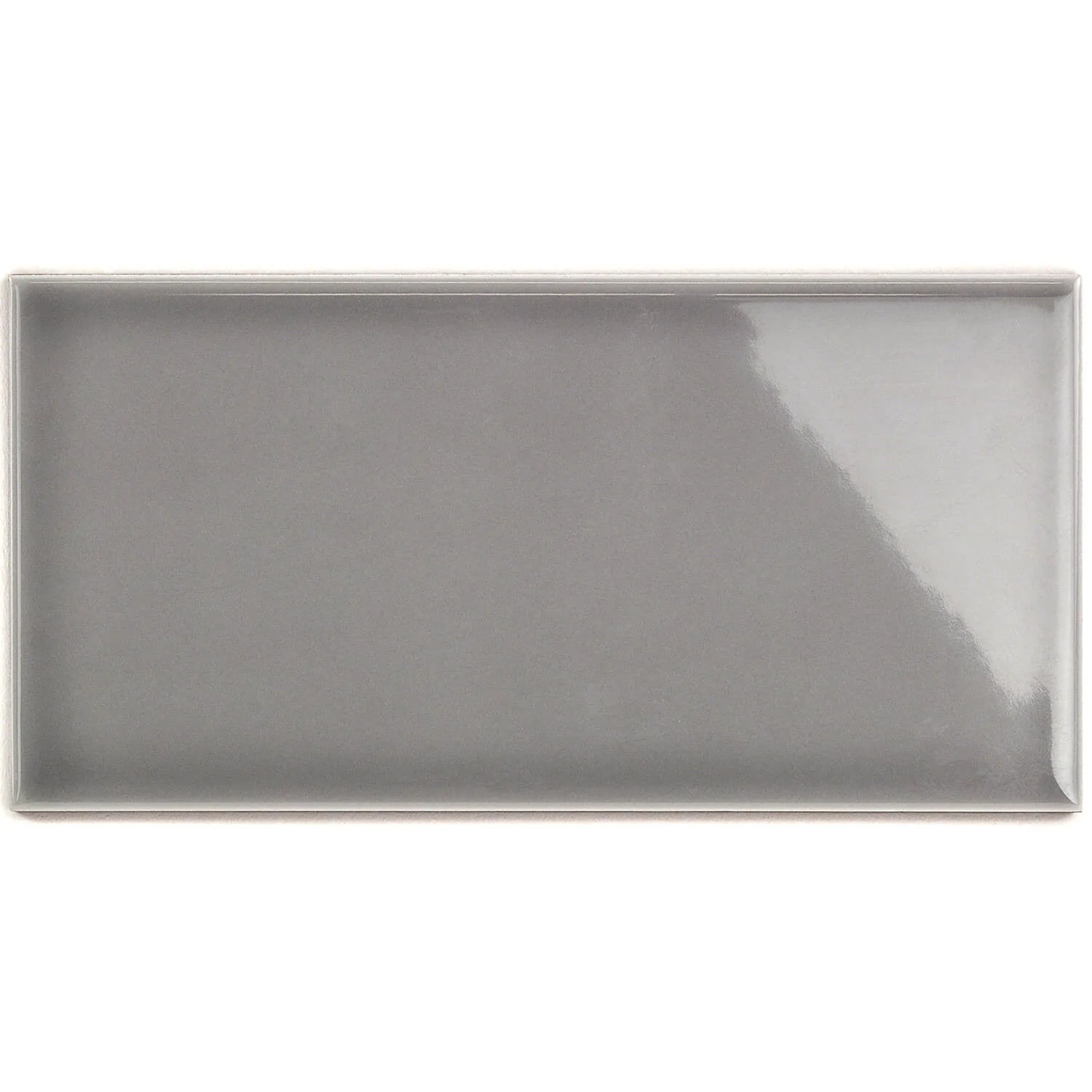Vector Gris Gray Polished Ceramic Subway Tile - 4x8 - Image 3