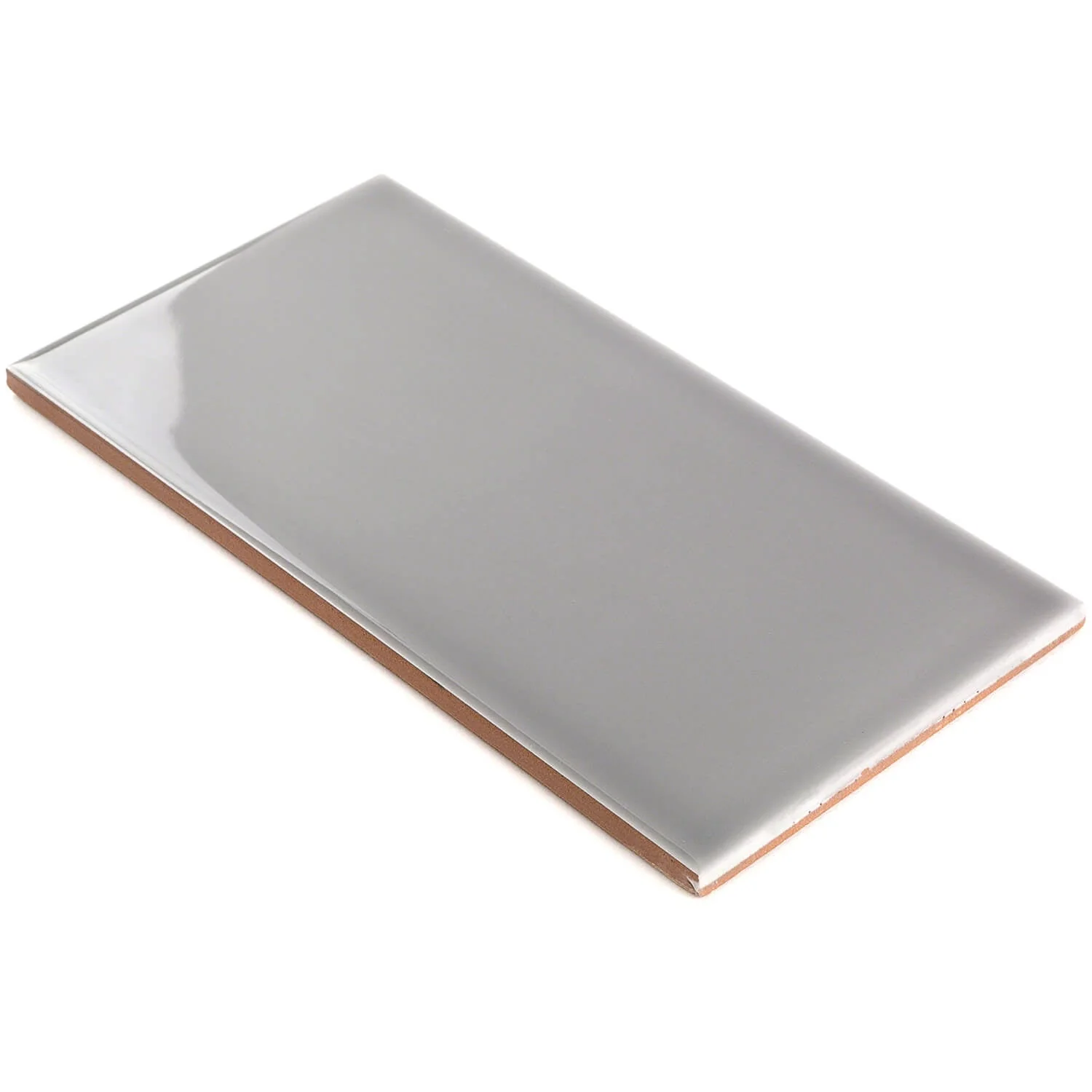 Vector Gris Gray Polished Ceramic Subway Tile - 4x8 - Image 4