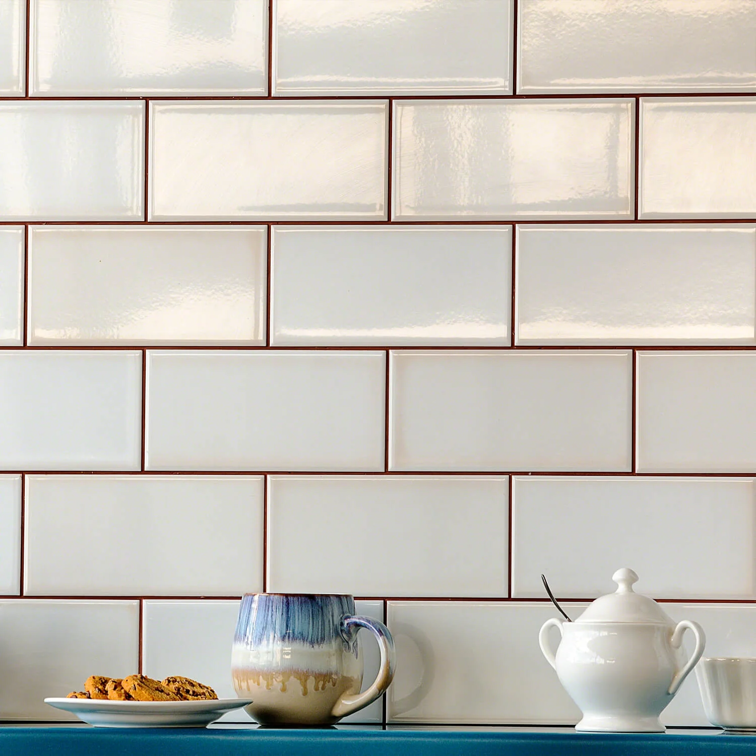 Vector Hueso White 4x8 Polished Ceramic Subway Tile - Lux Tile