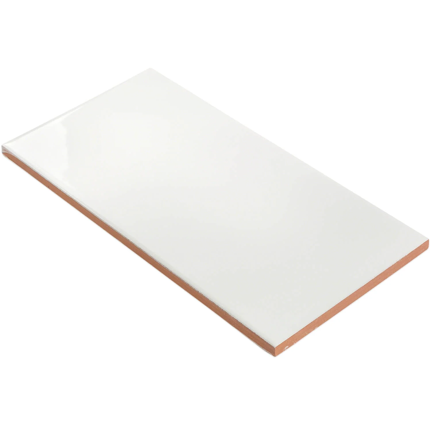 Vector Hueso White 4x8 Polished Ceramic Subway Tile - Lux Tile - Image 5