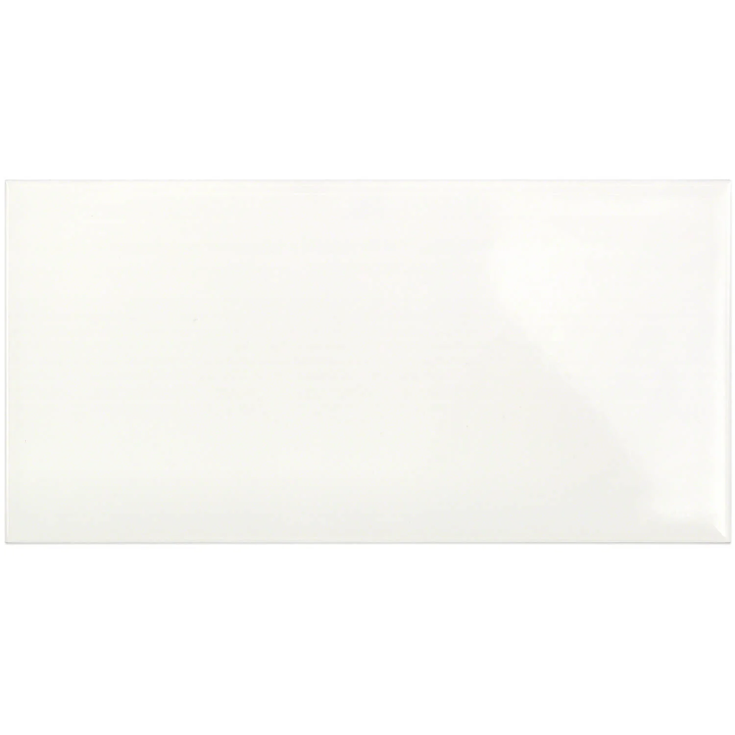 Vector Hueso White 4x8 Polished Ceramic Subway Tile - Lux Tile - Image 6