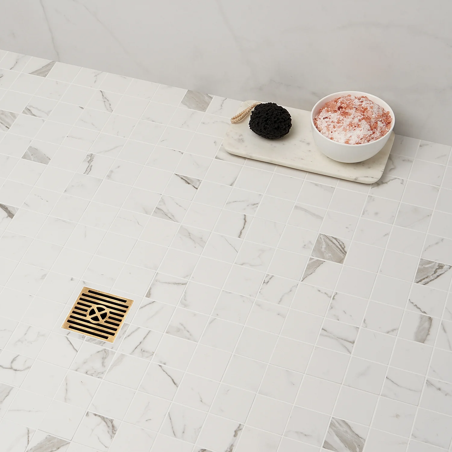 Versilia Statuario Matte Porcelain Mosaic Tile - 2x2