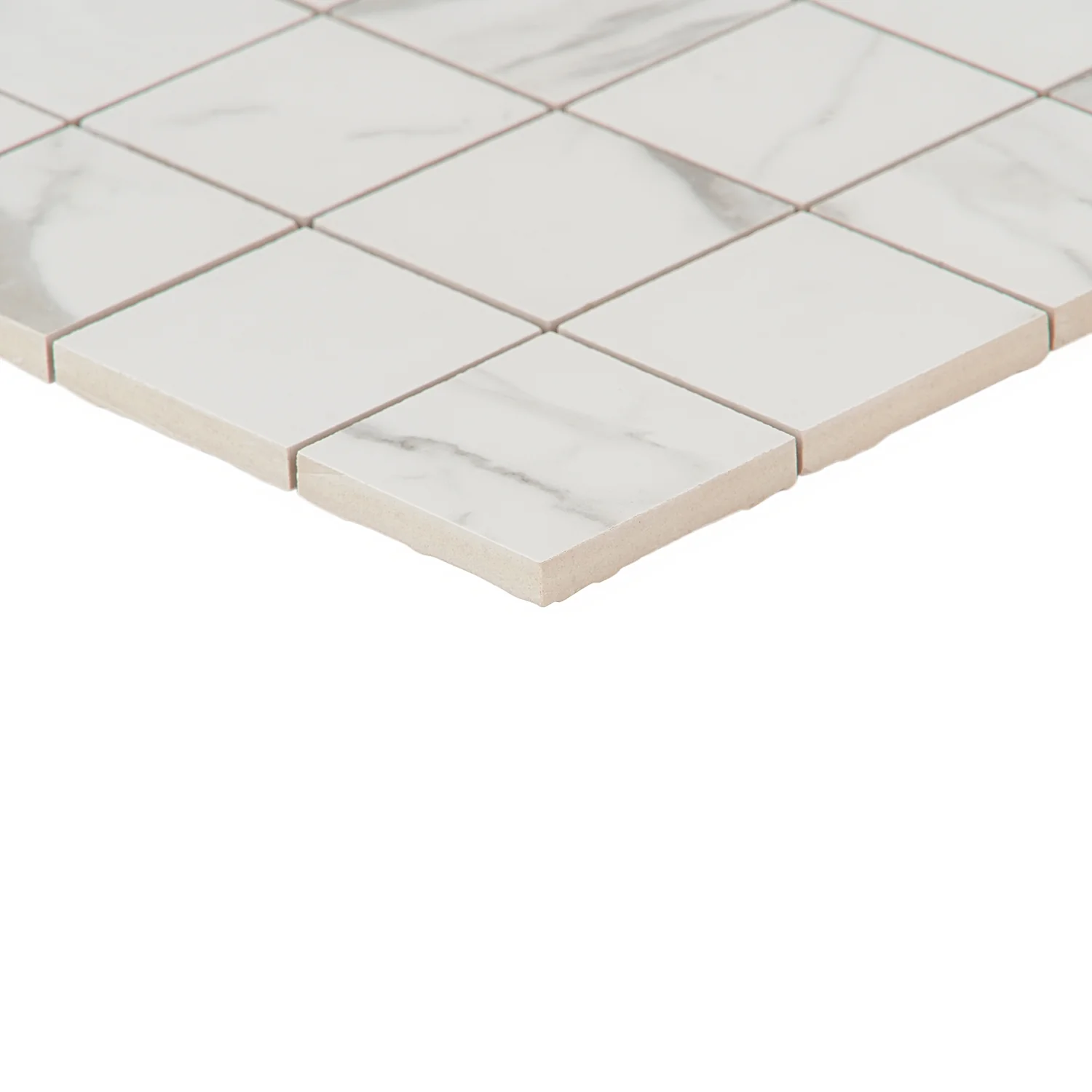 Versilia Statuario Matte Porcelain Mosaic Tile - 2x2 - Image 5