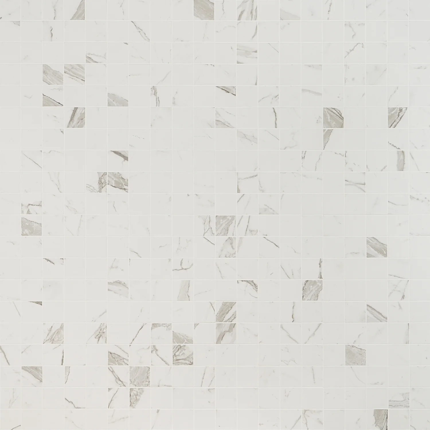 Versilia Statuario Matte Porcelain Mosaic Tile - 2x2 - Image 6