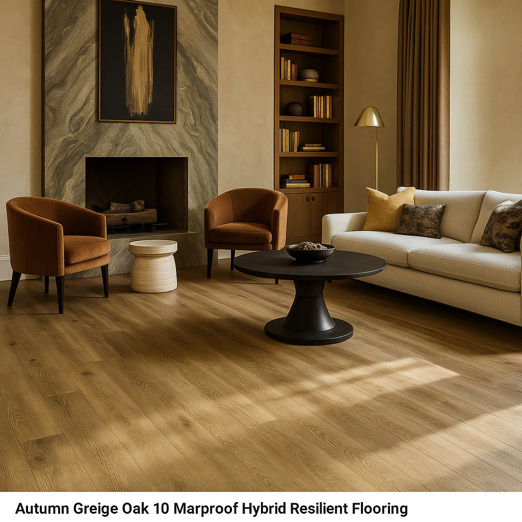 VERT HAUS Autumn Greige Oak Waterproof Hybrid Resilient Flooring - 27 sq. ft./Case - Image 3