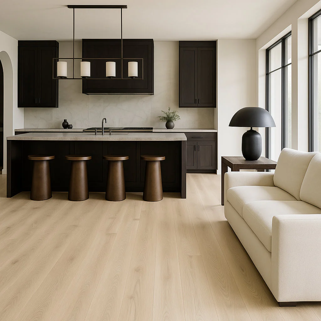 VERT HAUS Blanched Oak Waterproof Hybrid Resilient Flooring - 27 sq. ft./Case - Image 2