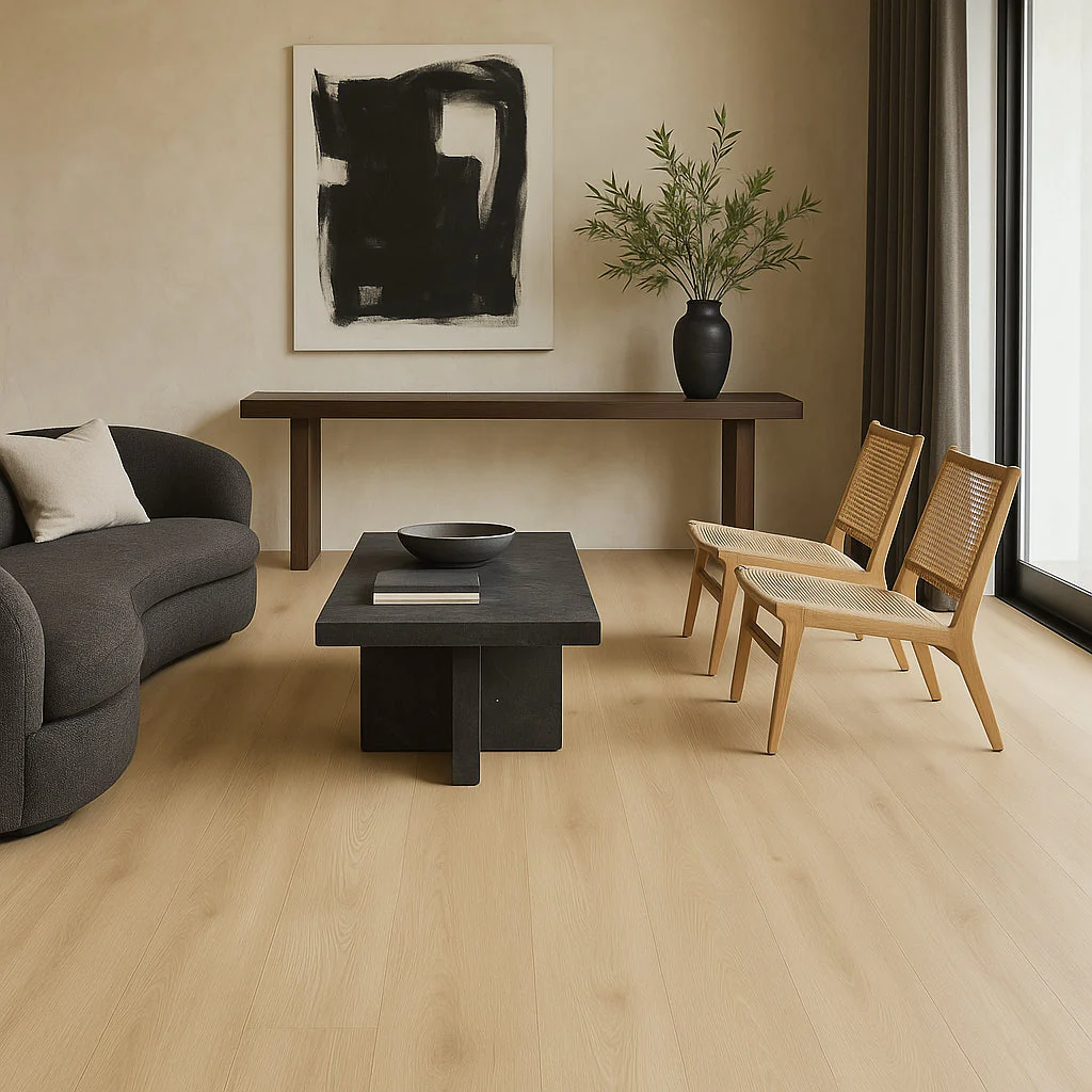 VERT HAUS Raw Linen Oak Waterproof Hybrid Resilient Flooring - 27 sq. ft./Case - Image 2