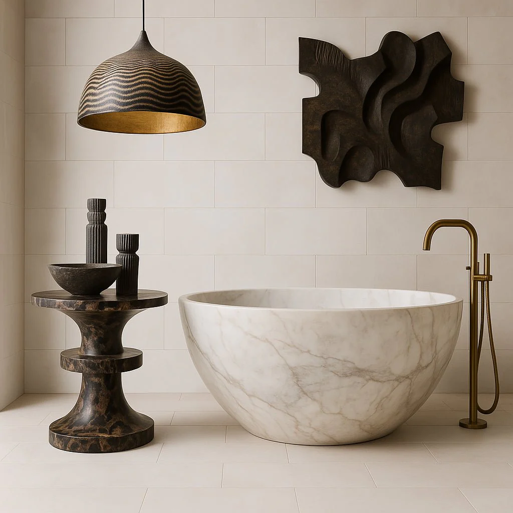Vetta Elements Luxe Sand Matte Porcelain Tile - 12 x 24 Cement Look, Indoor/Outdoor Use - Image 3