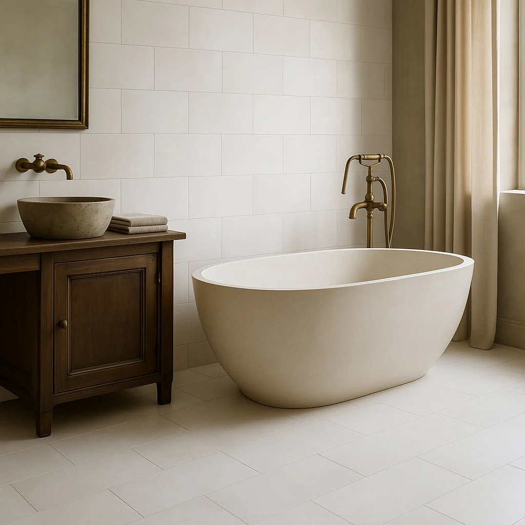 Vetta Elements Luxe Sand Matte Porcelain Tile - 12 x 24 Cement Look, Indoor/Outdoor Use - Image 4