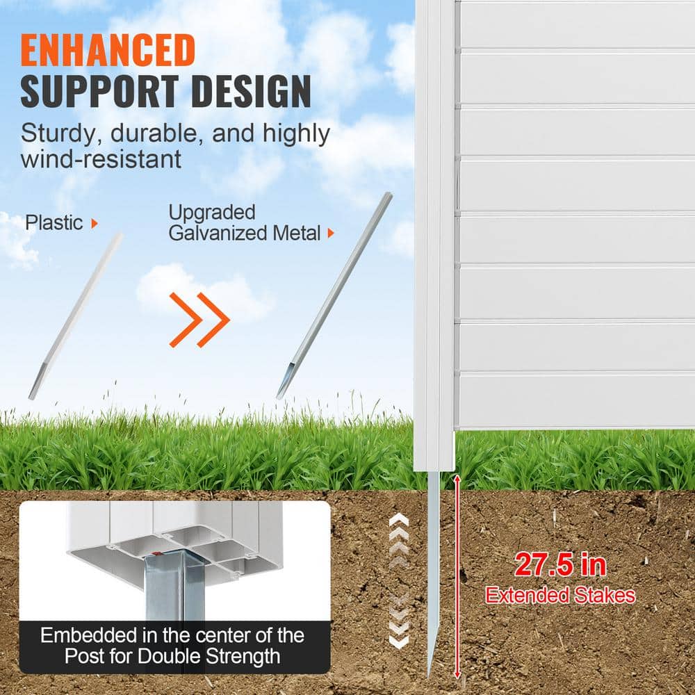 VEVOR Interlocking Gray Deck Tiles 12x12 Waterproof Outdoor Flooring - 10 Pack - Image 3