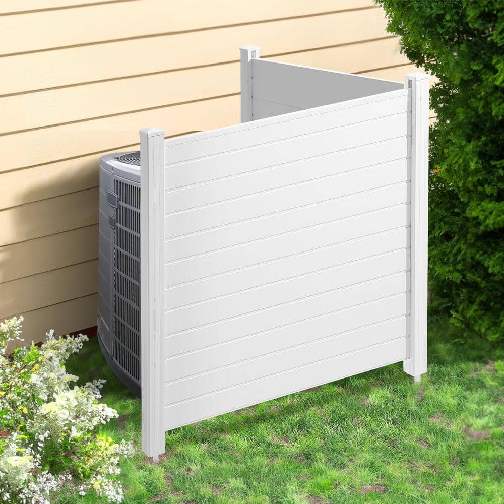 VEVOR Outdoor Privacy Screens 50"x50" Vinyl Air Conditioner & Pool Enclosure - Image 8