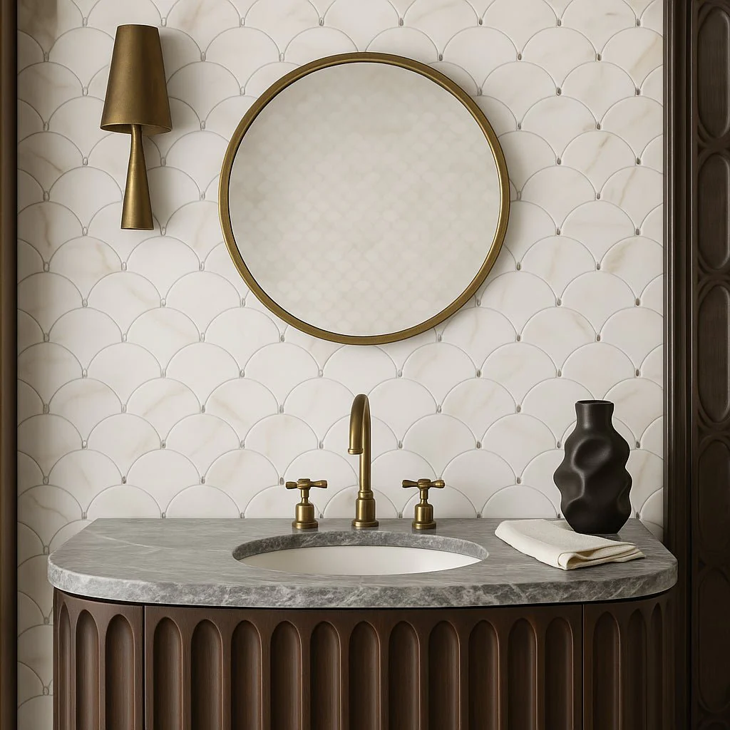 Viviano Aemelia Mop Recycled Glass Mosaic - 15 x 14 Decorative Tile for Indoor Walls - Image 3
