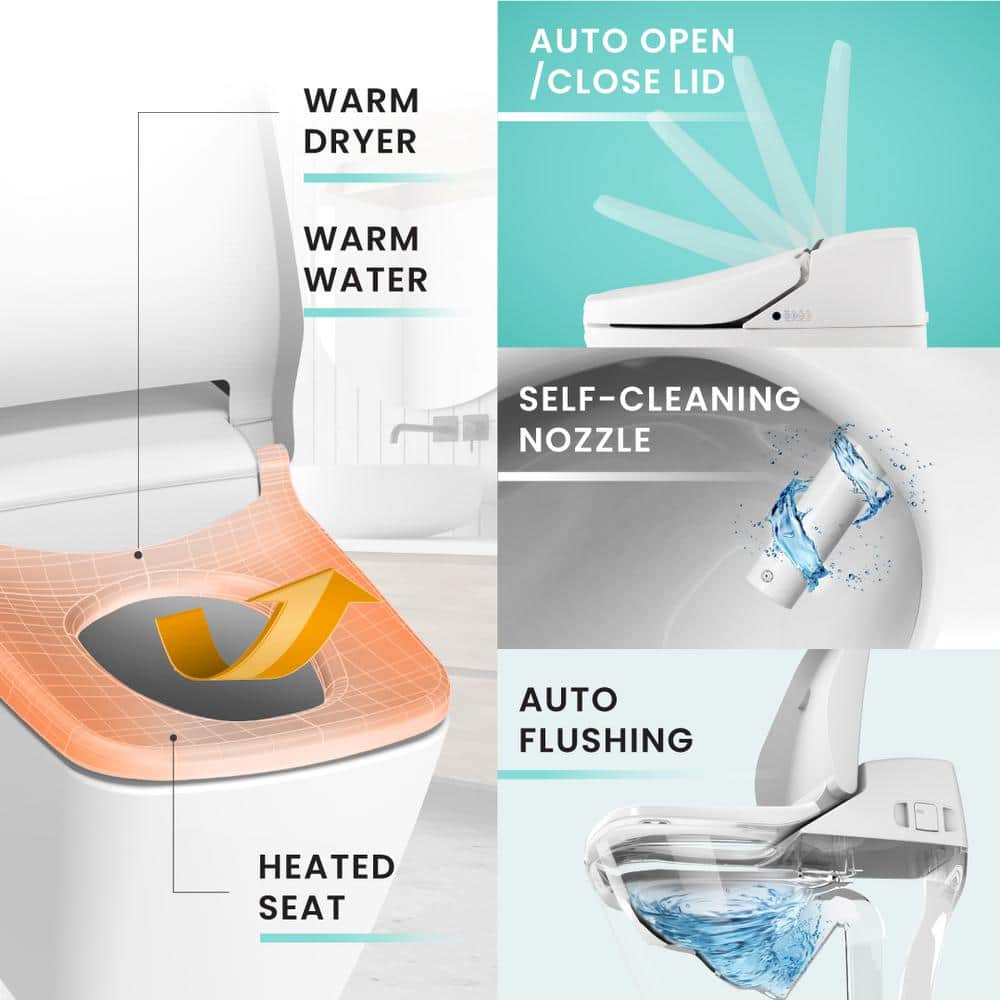 VOVO Stylement Tankless Smart One-Piece Bidet Toilet - Auto Open & Flush - Image 2