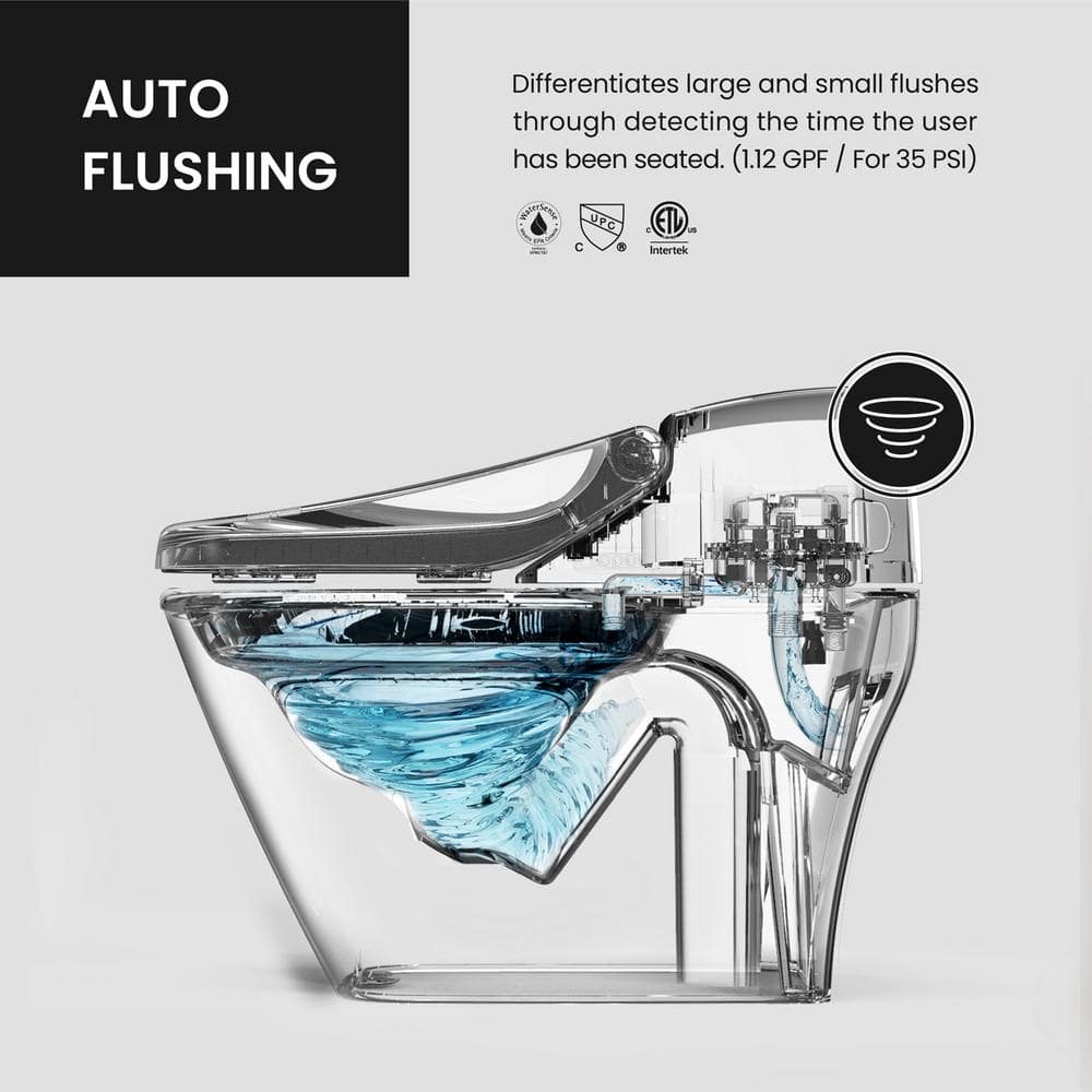 VOVO Stylement Tankless Smart One-Piece Bidet Toilet - Auto Open & Flush - Image 4