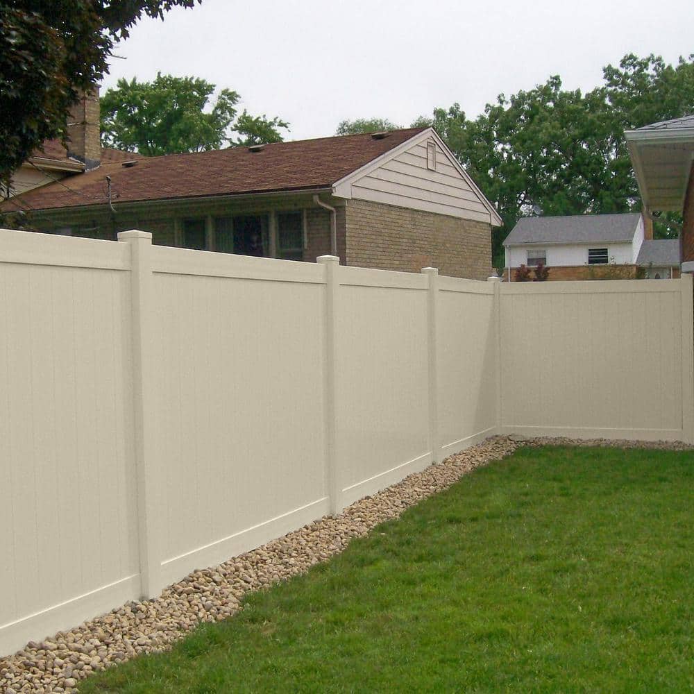Weatherables 5x5x9 ft Beige Vinyl Fence End Post - Low Maintenance & Durable - Image 2