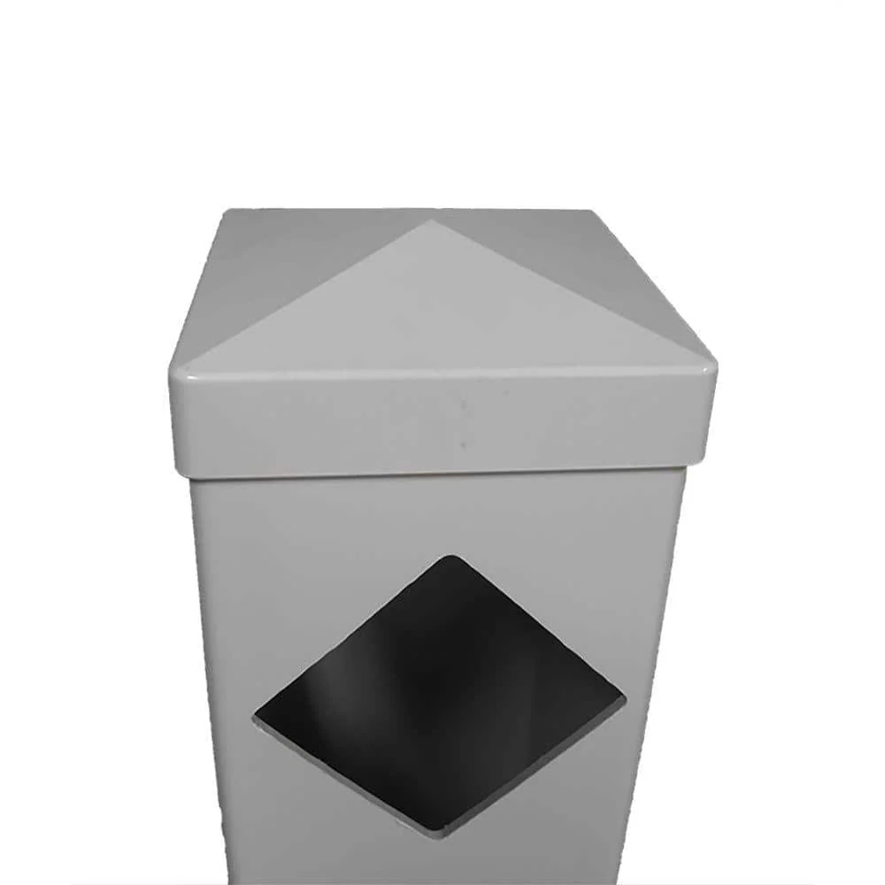 Weatherables Diamond White Vinyl Fence Line Post 5 in. x 5 in. x 6 ft. - Image 3