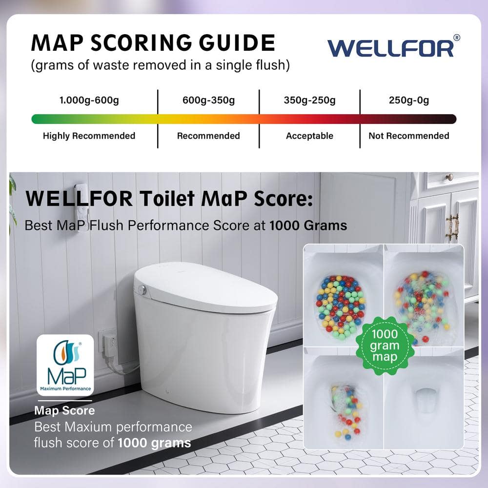 WELLFOR ELARA Smart Bidet Toilet with Built-in Tank and Auto Flush - Image 3