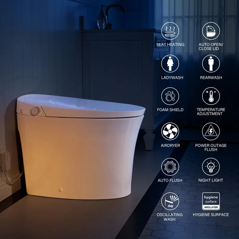 WELLFOR ELARA Smart Bidet Toilet with Built-in Tank and Auto Flush - Image 7