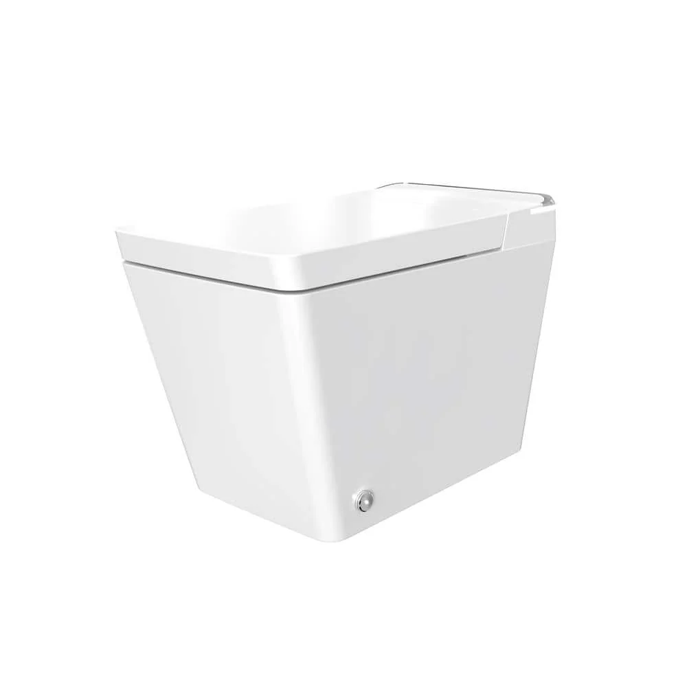 WELLFOR Elongated Dual Flush Smart Bidet Toilet in White with Auto Flush