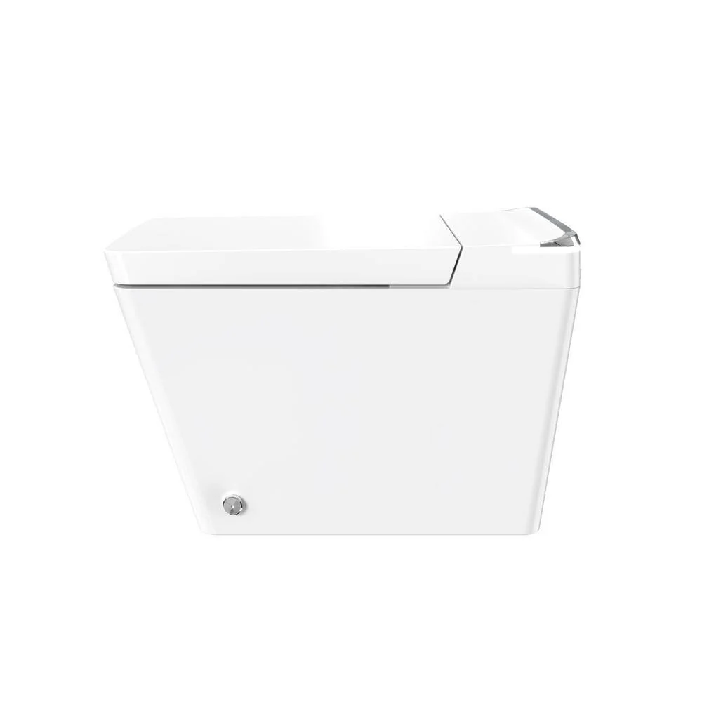 WELLFOR Elongated Dual Flush Smart Bidet Toilet in White with Auto Flush - Image 10