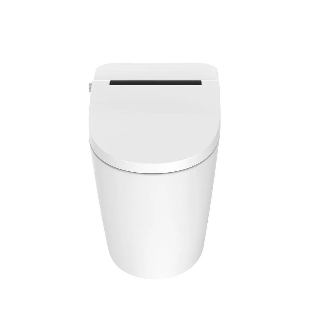 WELLFOR Elongated Dual Flush Smart Bidet Toilet with Heated Seat – White - Image 3
