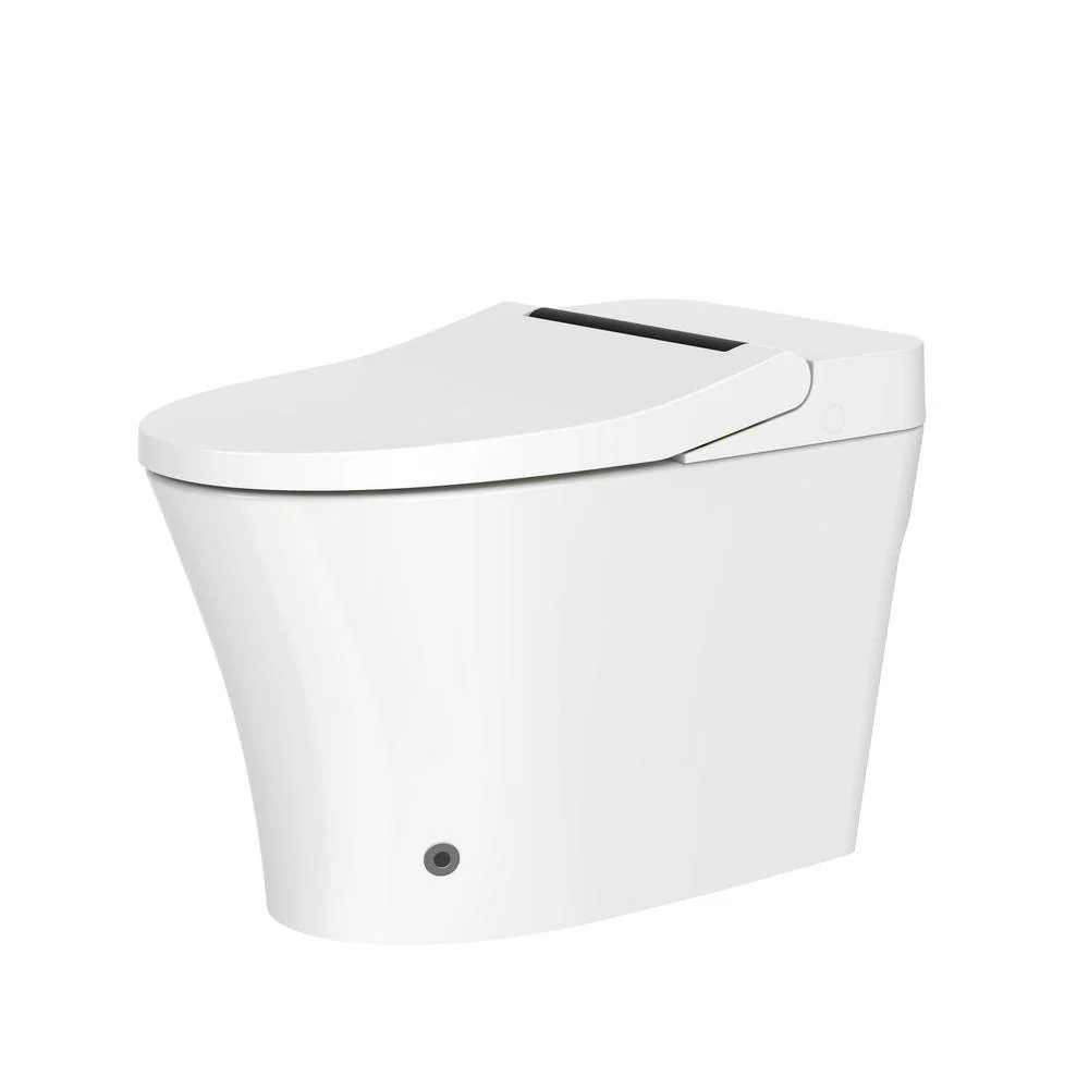 WELLFOR Elongated Dual Flush Smart Bidet Toilet with Heated Seat – White - Image 5