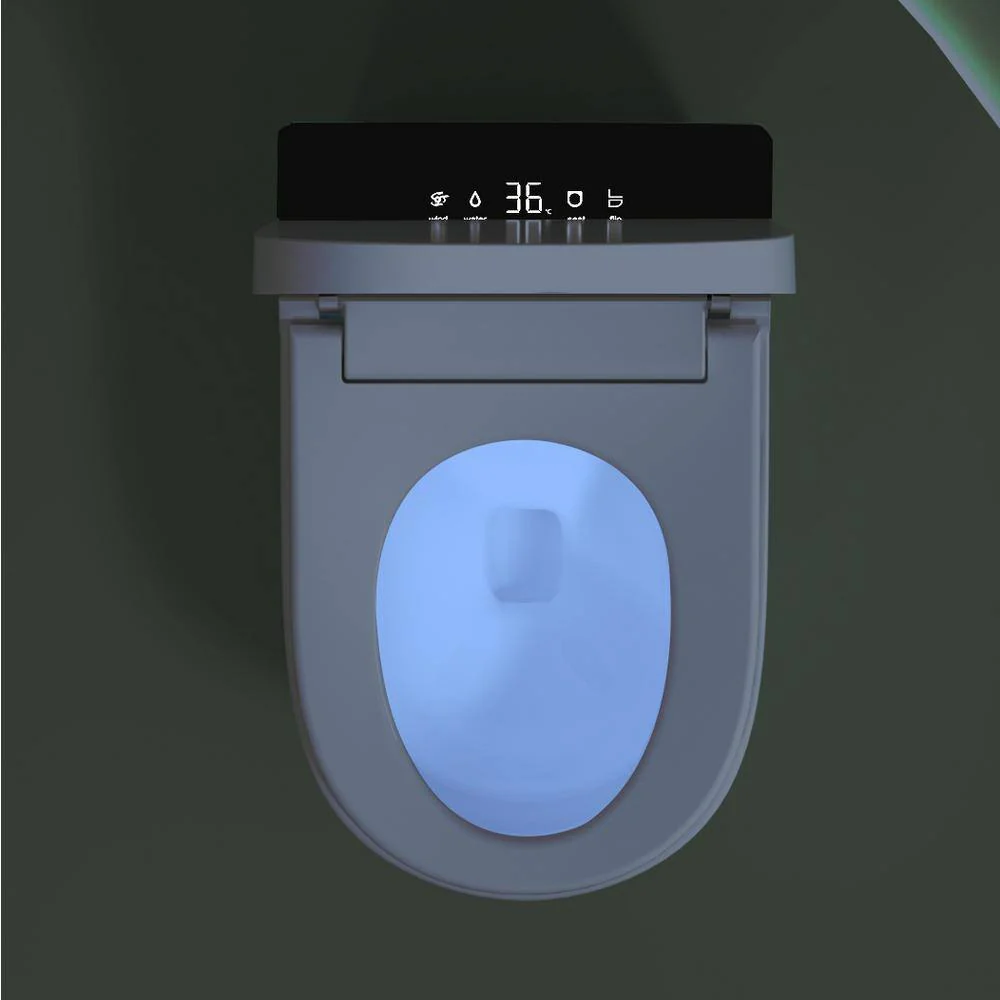 WELLFOR Elongated Smart Bidet Toilet with Auto Features and Heated Seat - Image 5