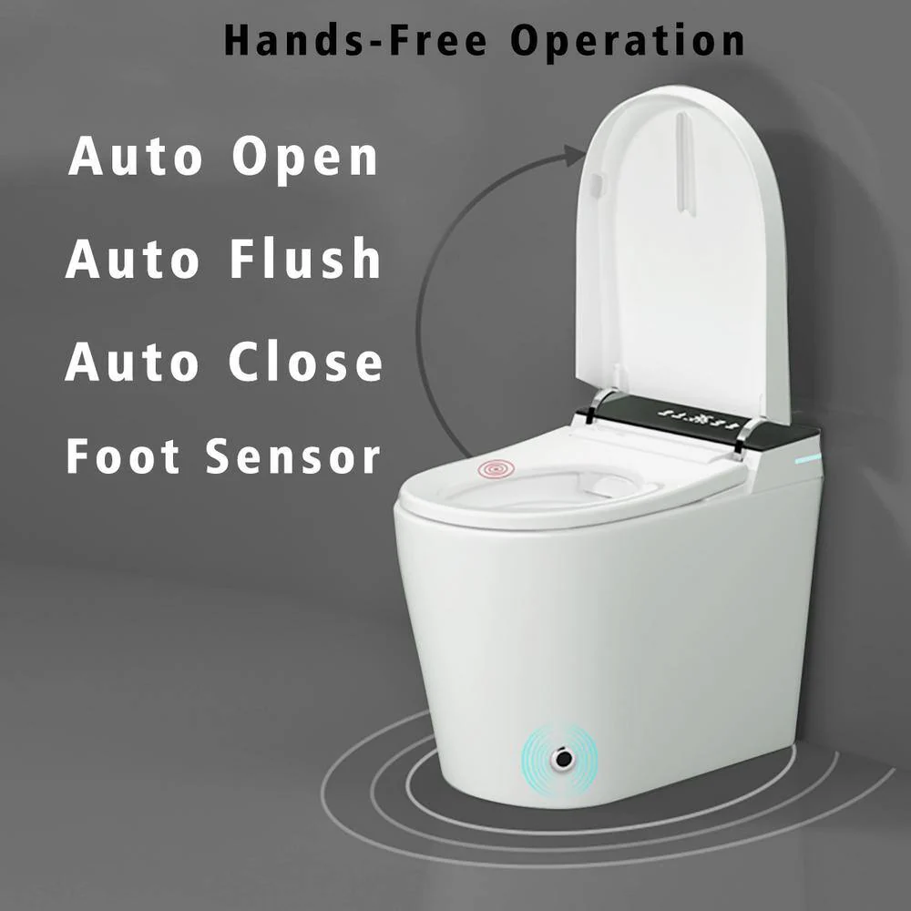 WELLFOR Elongated Smart Bidet Toilet with Auto Features and Heated Seat - Image 8