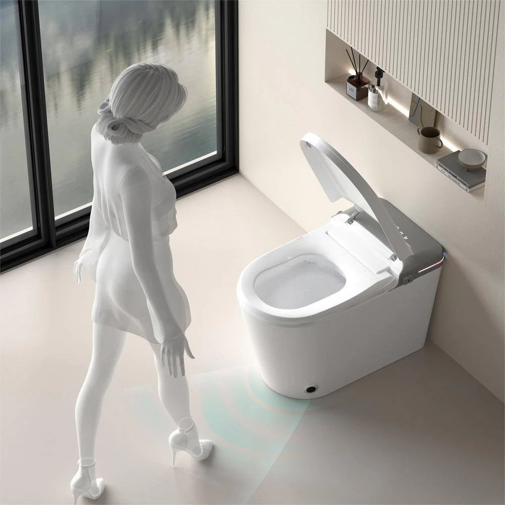 WELLFOR Elongated Smart Bidet Toilet with Automatic Features - Image 4