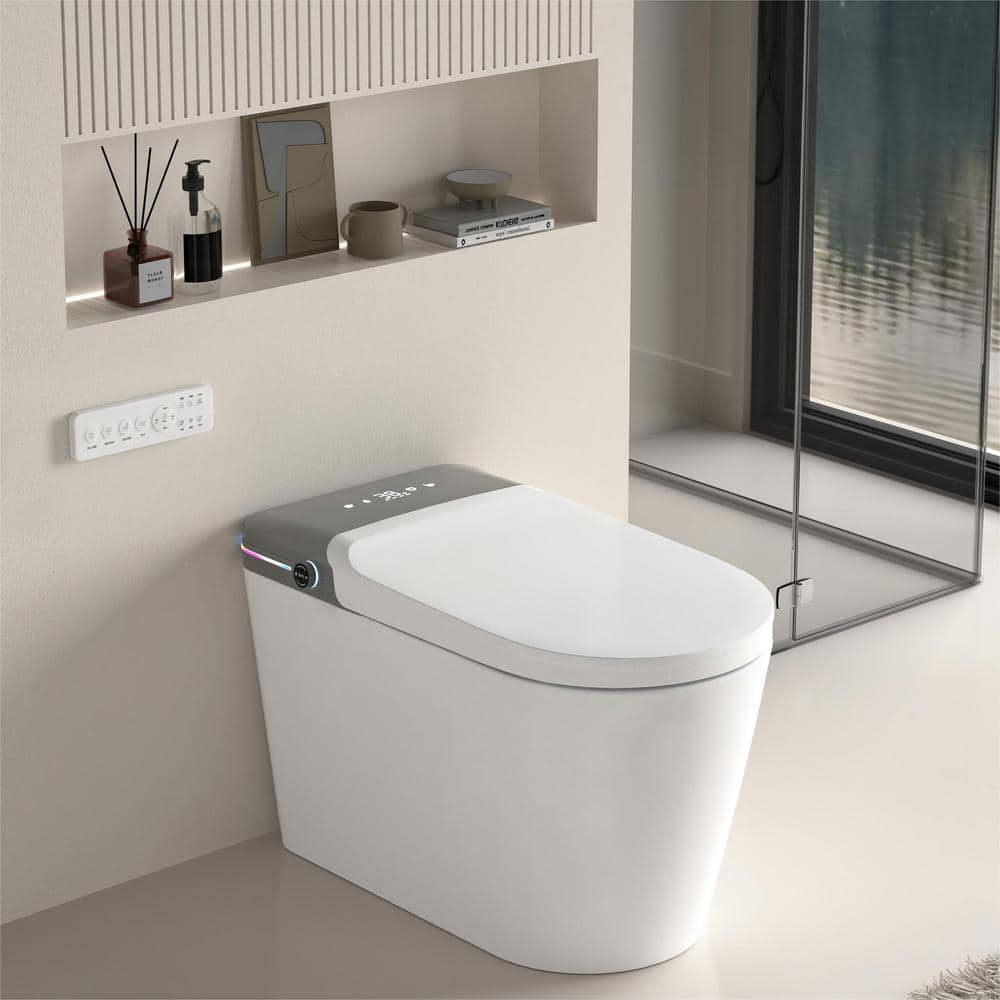 WELLFOR Elongated Smart Bidet Toilet with Automatic Features - Image 7