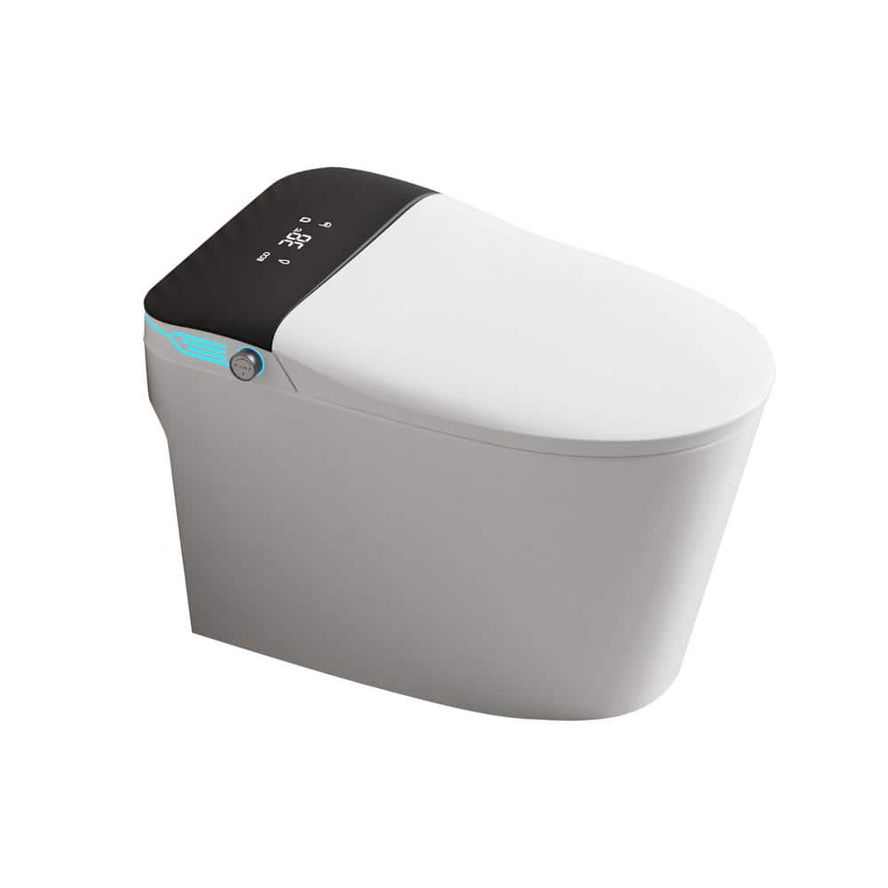WELLFOR Elongated Smart Bidet Toilet with Voice Control and Bubble Shield