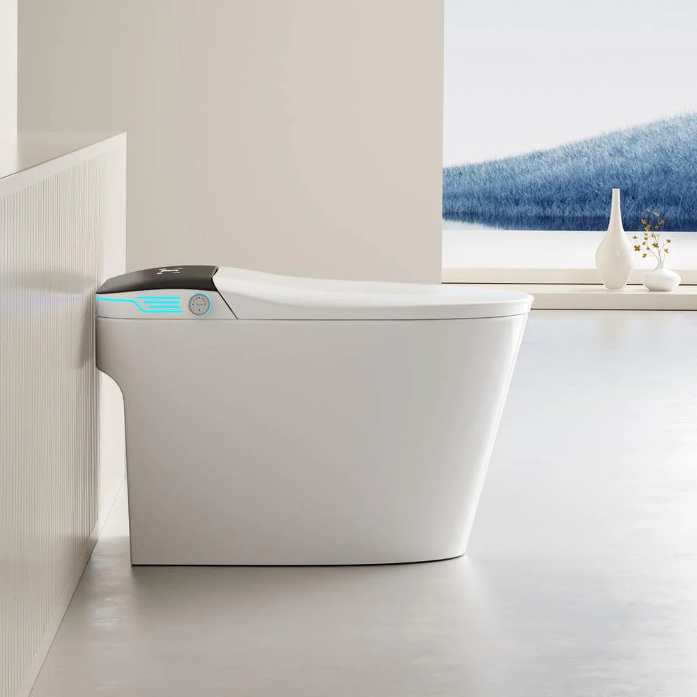 WELLFOR Elongated Smart Bidet Toilet with Voice Control and Bubble Shield - Image 2