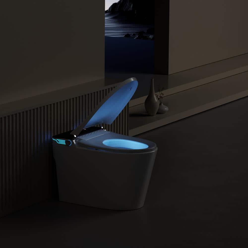 WELLFOR Elongated Smart Bidet Toilet with Voice Control and Bubble Shield - Image 7