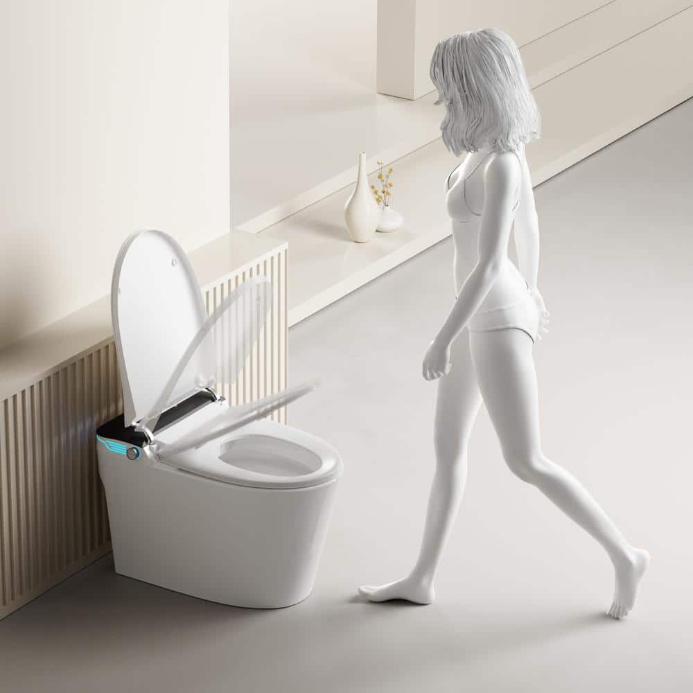 WELLFOR Elongated Smart Bidet Toilet with Voice Control and Bubble Shield - Image 9