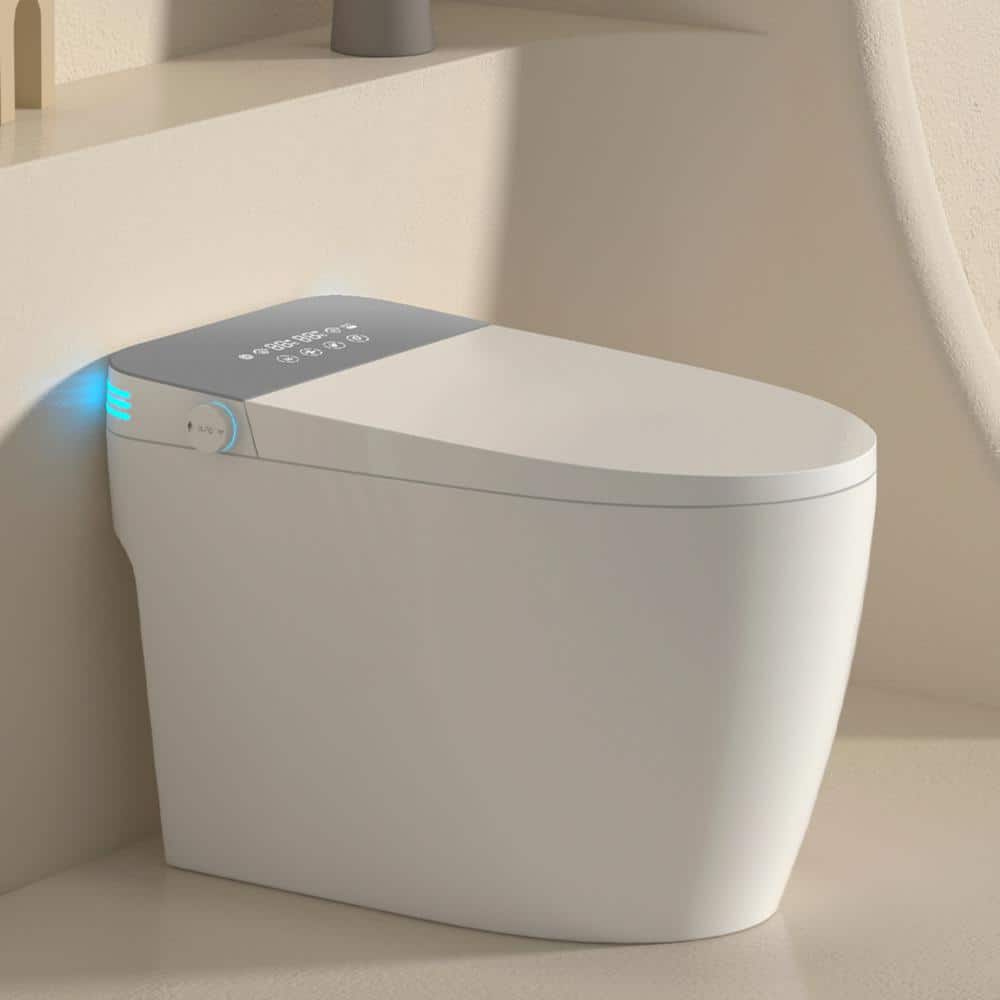 WELLFOR Elongated Smart Bidet Toilet with Voice Control & Heated Seat