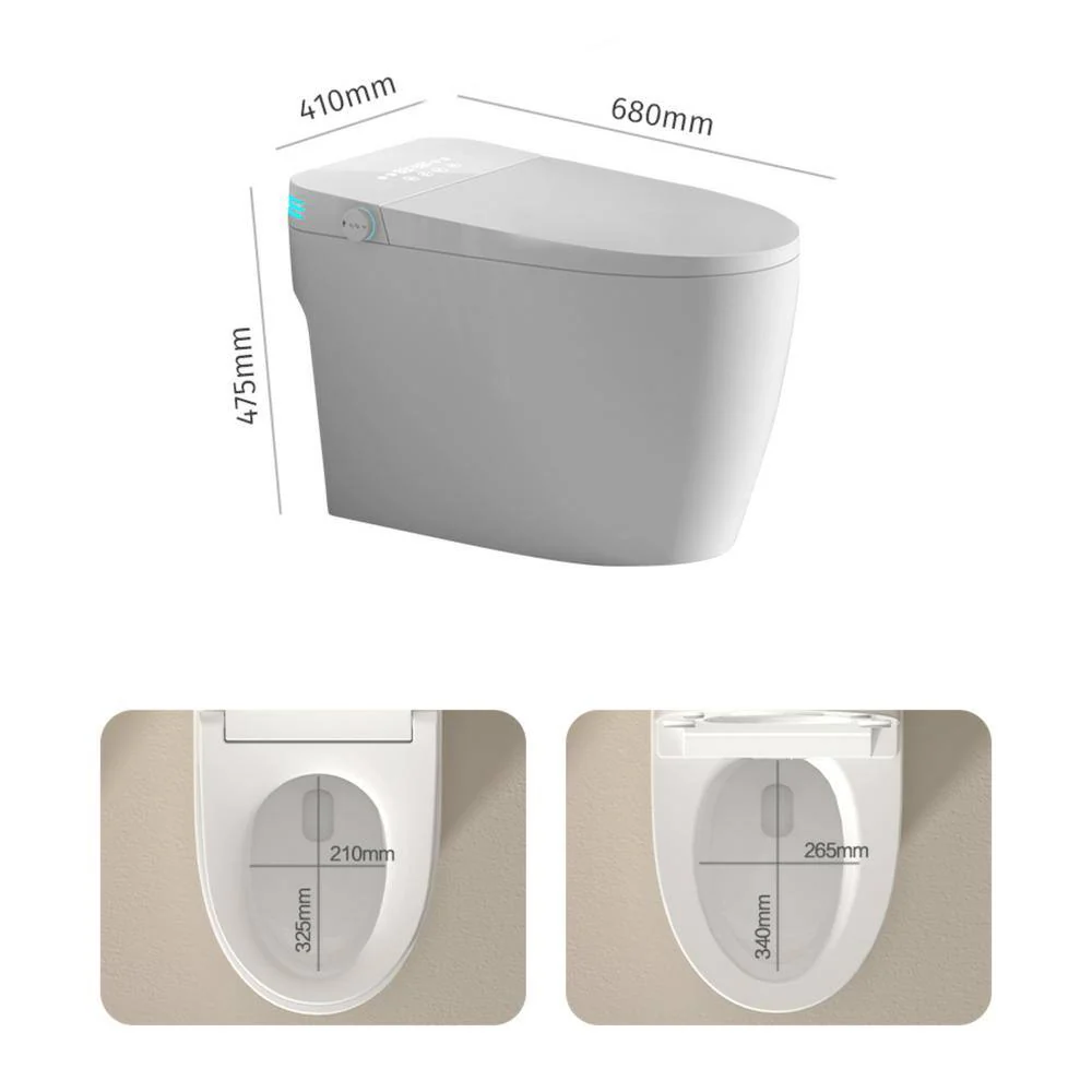 WELLFOR Elongated Smart Bidet Toilet with Voice Control & Heated Seat - Image 9