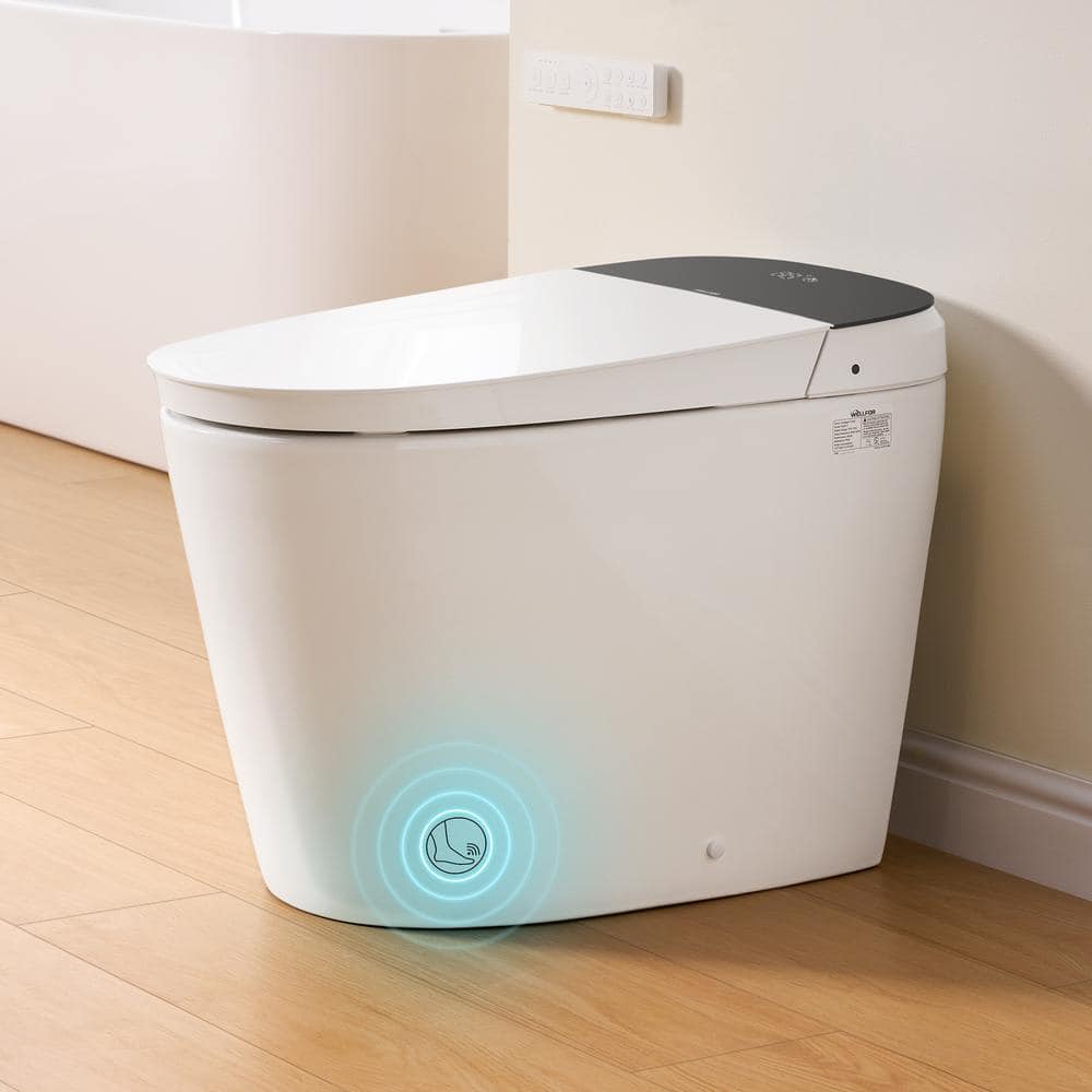 WELLFOR Nova Elongated Built-in Tank Smart Toilet Bidet in White - ADA Compliant, Auto Flush, Energy Efficient