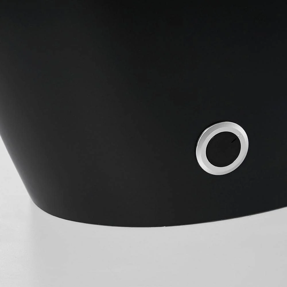 WELLFOR Smart Bidet Toilet 1.28 GPF Matte Black - LED Screen, Auto Functions, Heated Seat - Image 6
