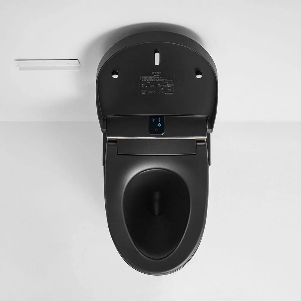 WELLFOR Smart Bidet Toilet 1.28 GPF Matte Black - LED Screen, Auto Functions, Heated Seat - Image 9