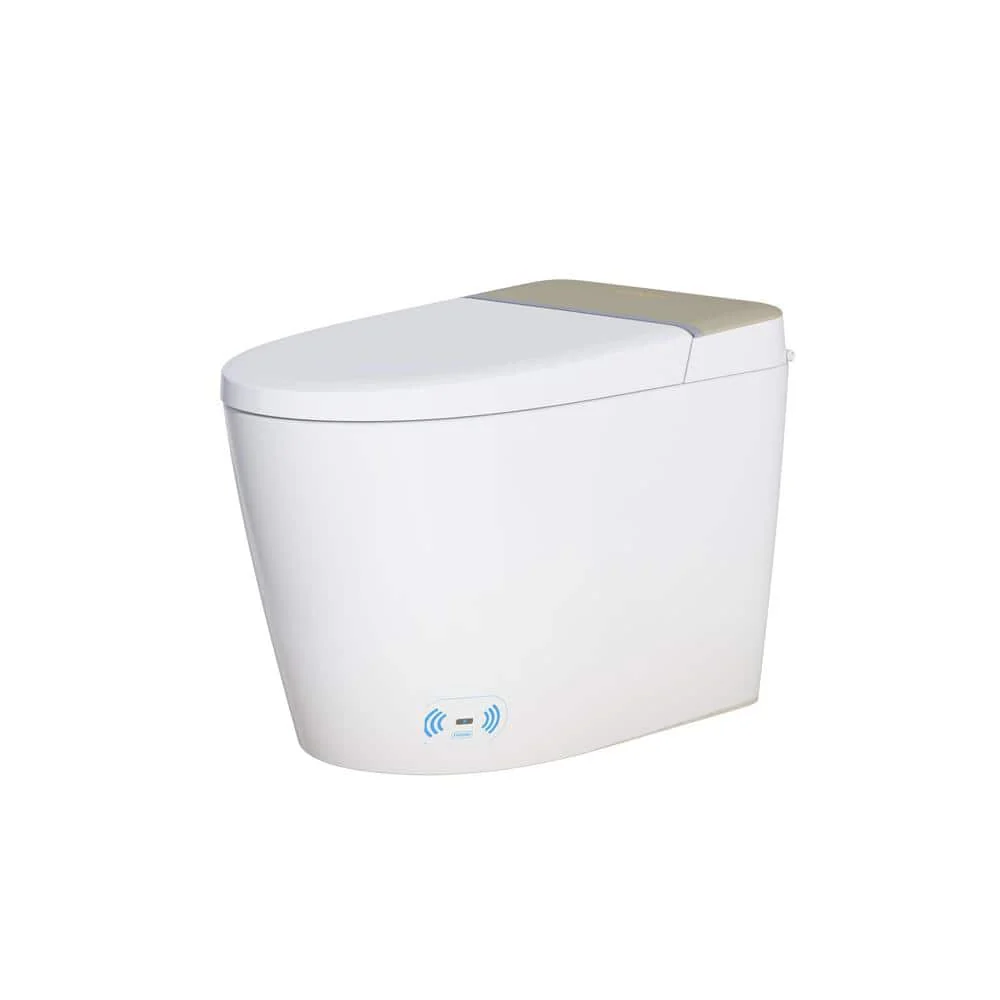 WELLFOR Smart Elongated Bidet Toilet with Foot Sensor & Heated Seat