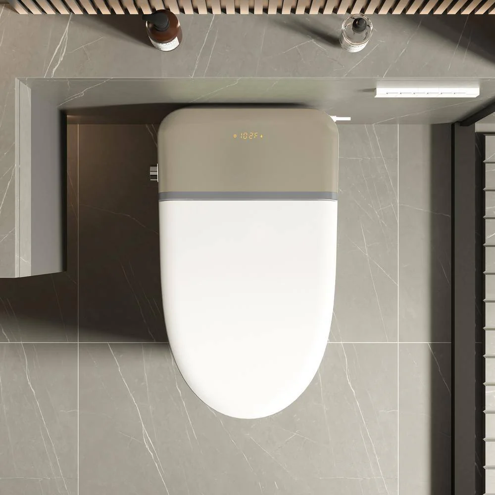 WELLFOR Smart Elongated Bidet Toilet with Foot Sensor & Heated Seat - Image 2