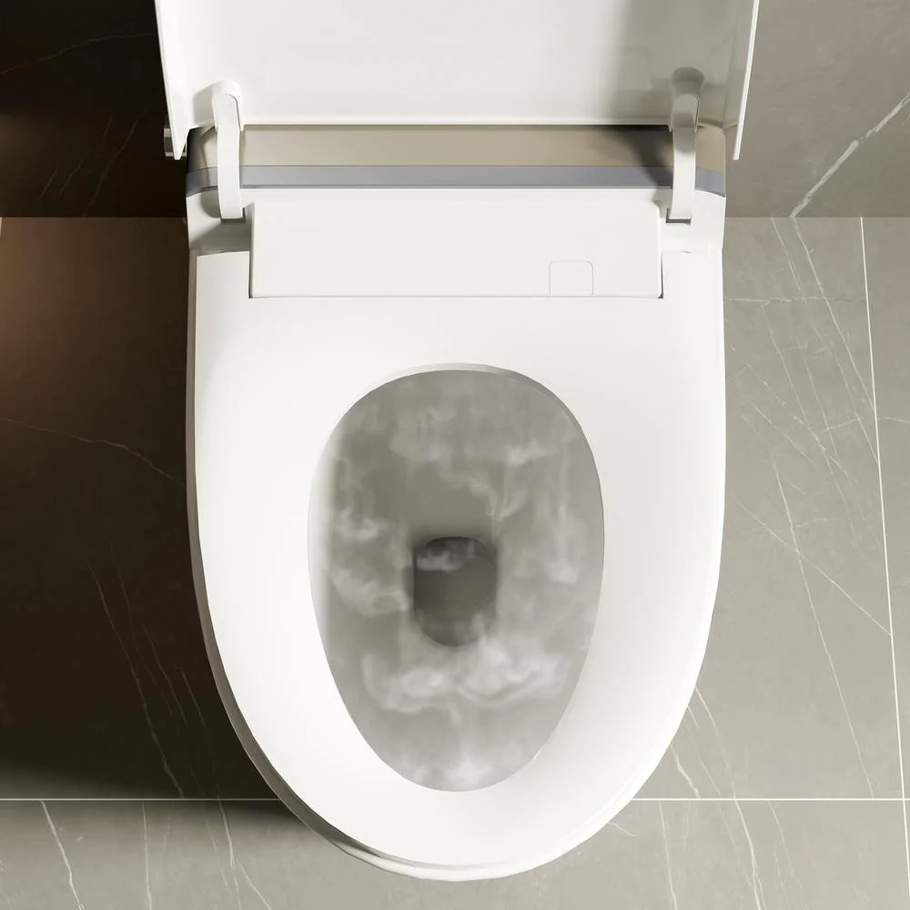 WELLFOR Smart Elongated Bidet Toilet with Foot Sensor & Heated Seat - Image 4