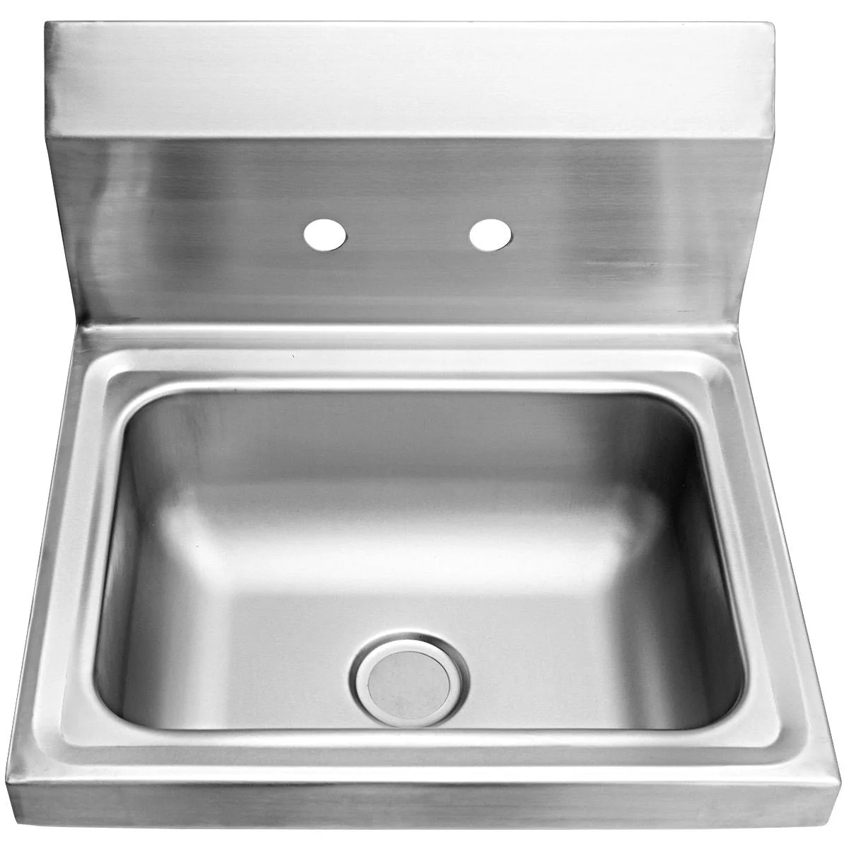 WELLFOR Stainless Steel Wall Mount Utility Tub with Drain & Faucet - Image 2