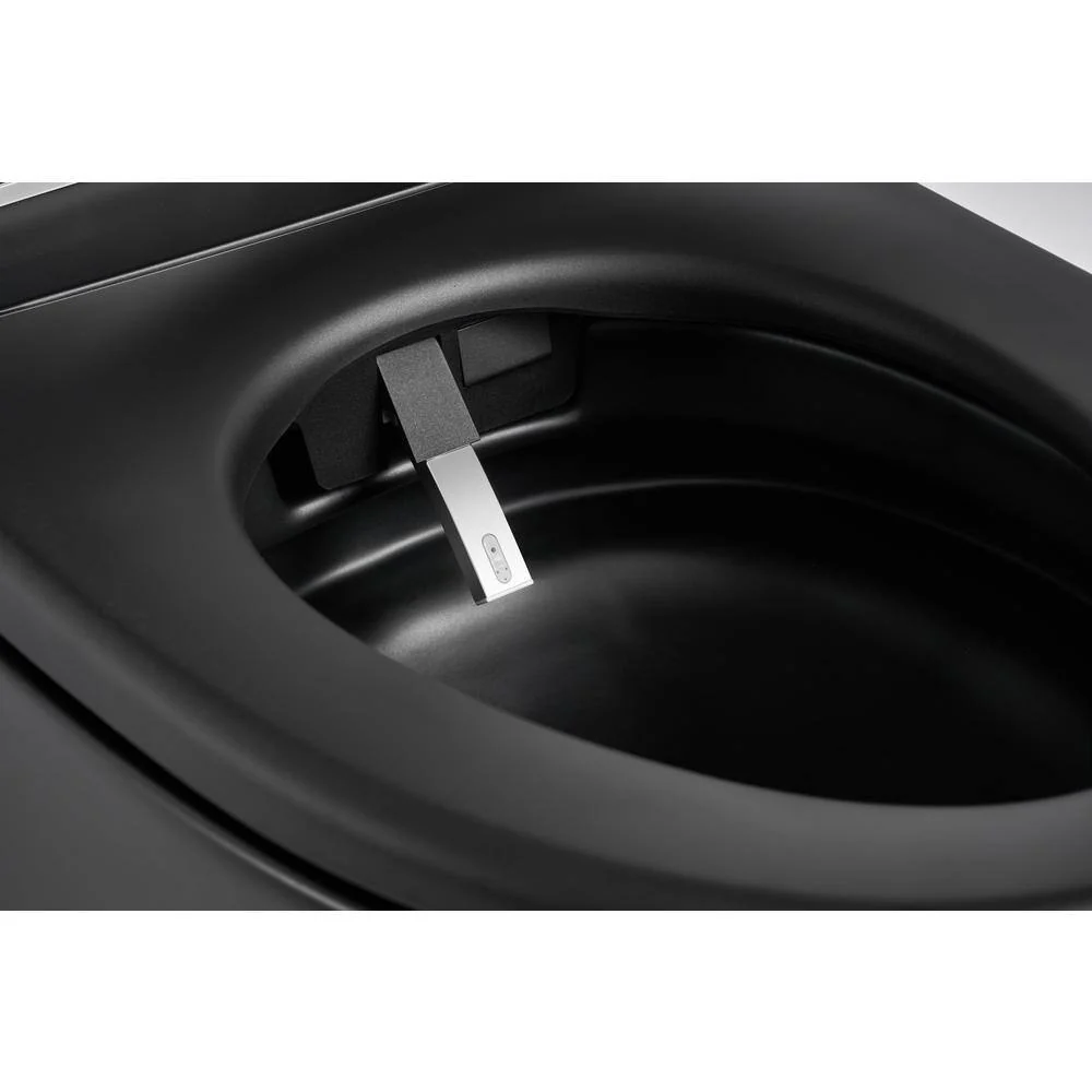 WELLFOR USBY 1.28 GPF Elongated Black Bidet Toilet with Heated Seat & Auto Features - Image 6