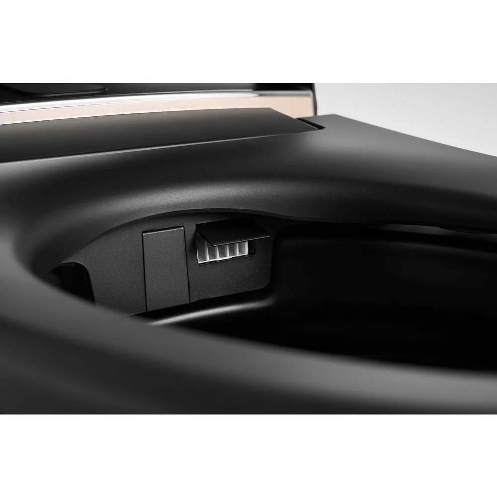 WELLFOR USBY 1.28 GPF Elongated Black Bidet Toilet with Heated Seat & Auto Features - Image 7
