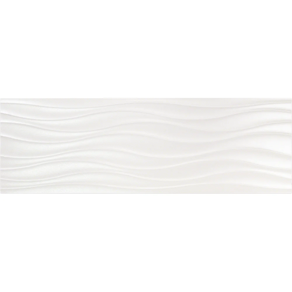 Whistler Slalom White 12x36 Semi-Polished Ceramic Wall Tile - Image 2