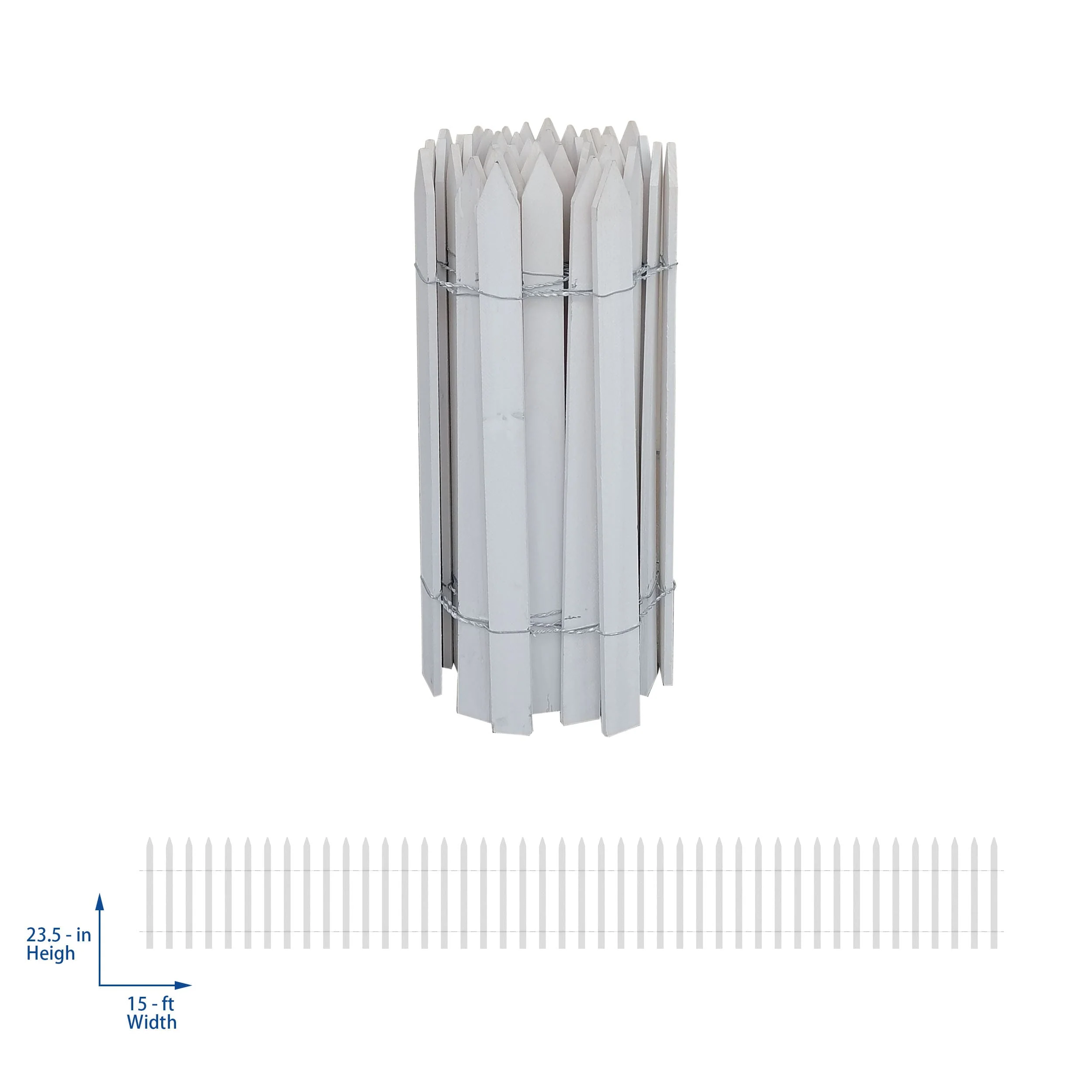 White Cedar Woven Wire Rolled Fencing, 15'x2' - Image 8