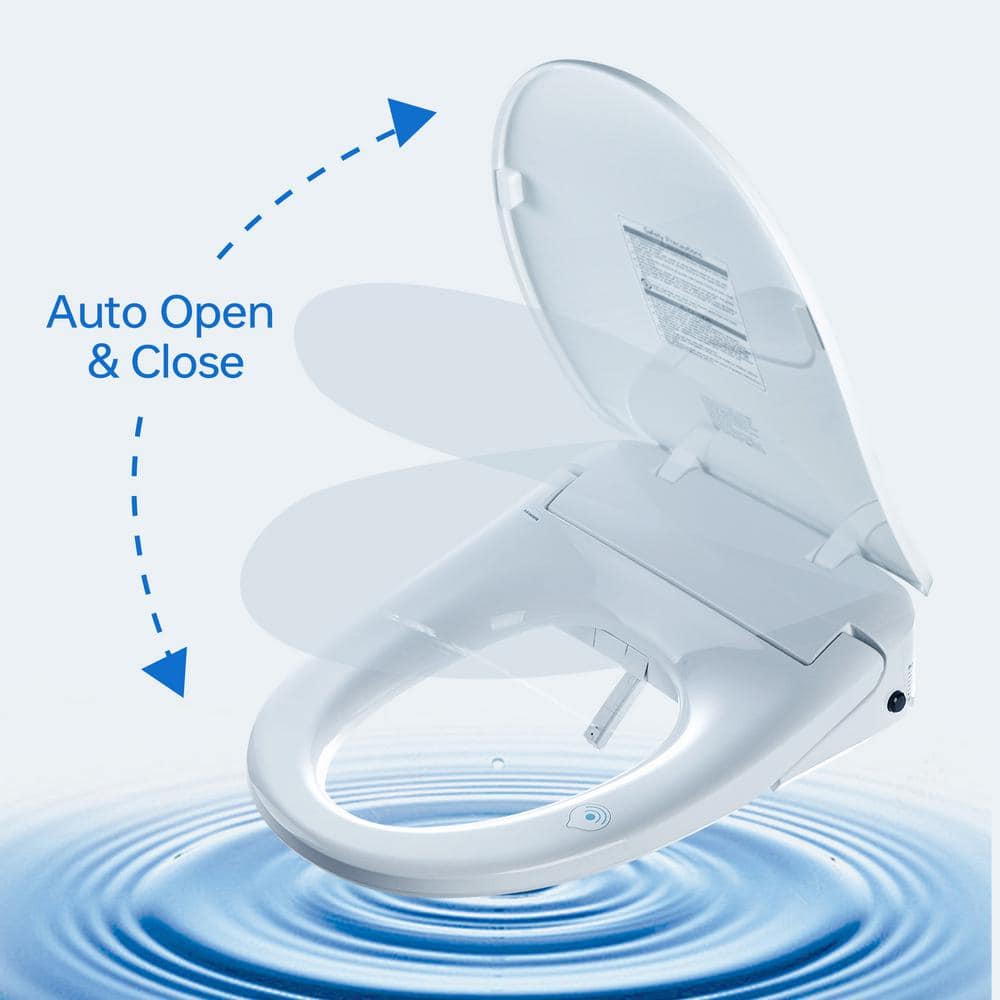 WOODBRIDGE Electric Plug-In Elongated Bidet Toilet Seat with Auto-Features - Image 2